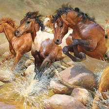 Схема вышивки «лошади»