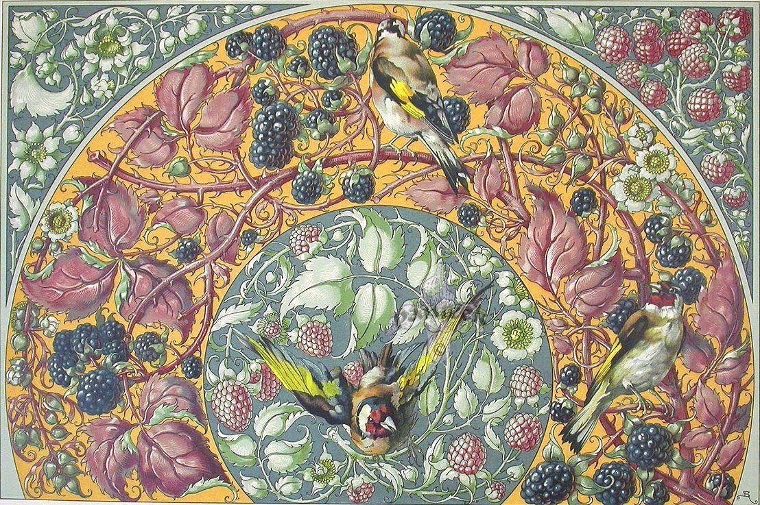 Anton seder - гобелен, орнамент, птицы - оригинал