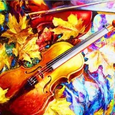 Схема вышивки «Скрипка»