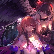 Схема вышивки «Мадока и Акеми»