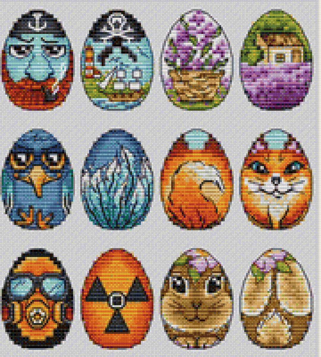 Пасхальные яйца без масок - предпросмотр