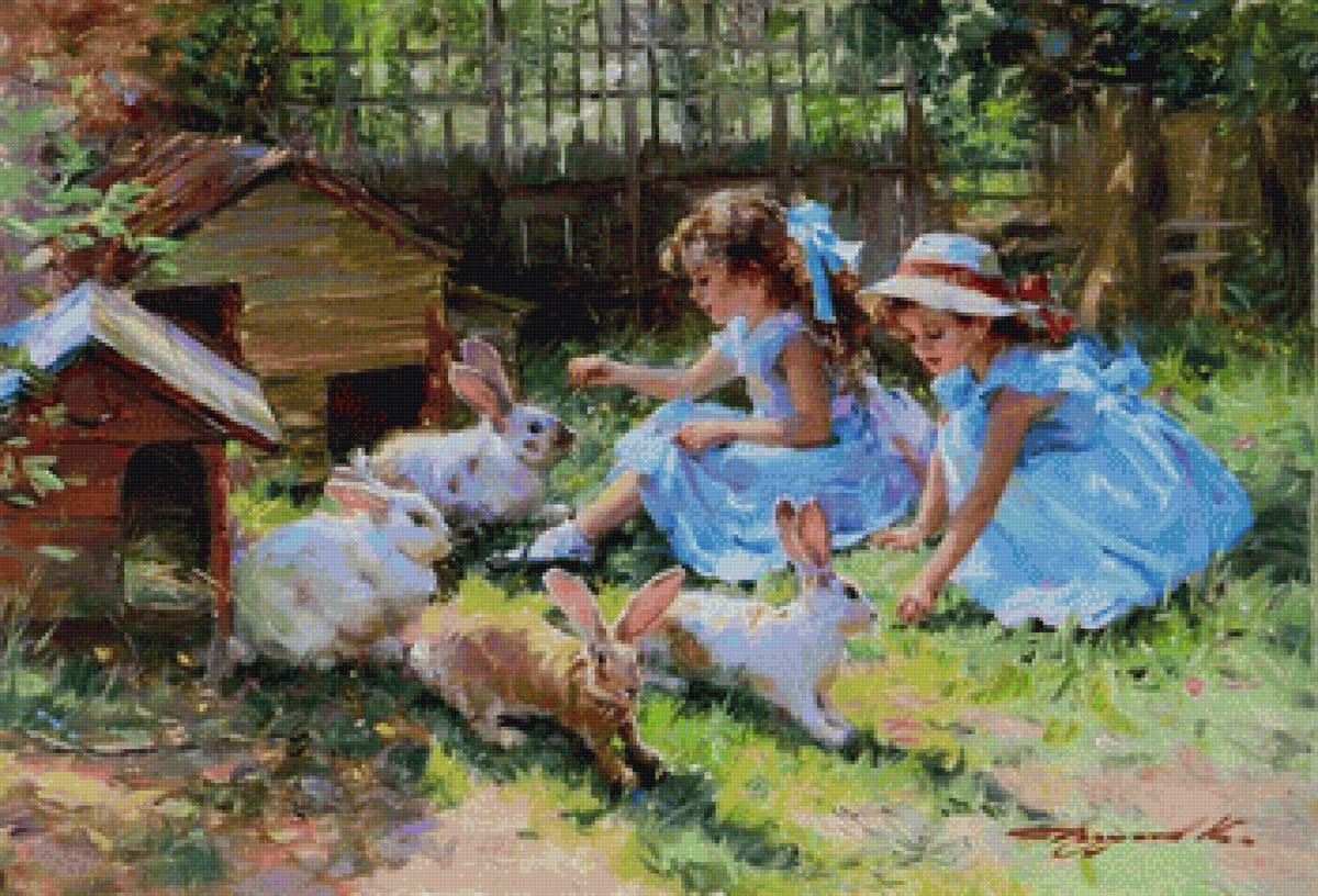 Прекрасный мир детства - деревня, природа, дети - предпросмотр