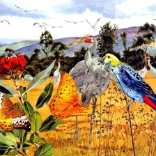 Схема вышивки «Птицы»