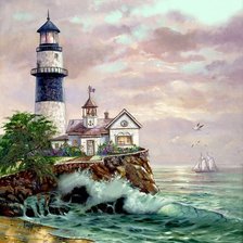 Схема вышивки «маяк»