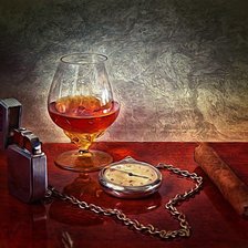 Схема вышивки «Коньяк и Сигара»