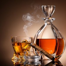 Схема вышивки «Коньяк и Сигара»