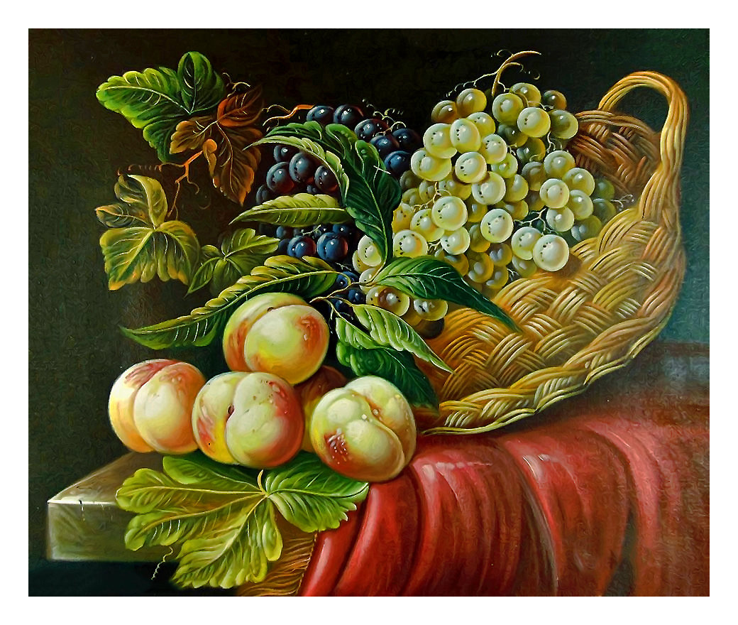 Серия "Натюрморты". - фрукты, натюрморт, виноград - оригинал