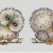 Схема вышивки «Игрушка сова»