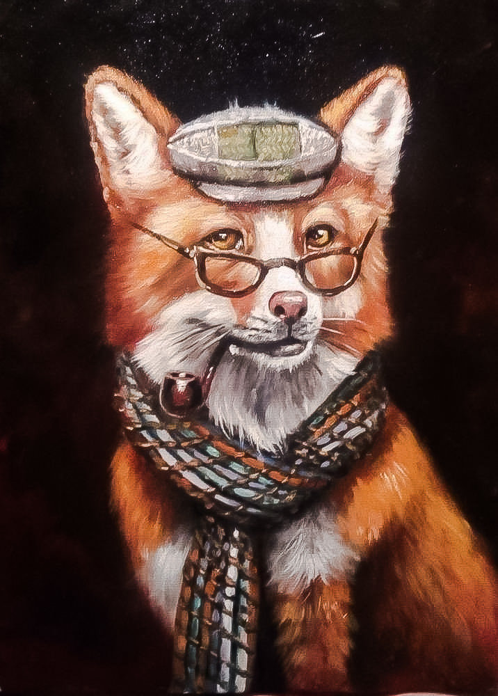 Sherlock Holmes Fox. - animals.portraits. - оригинал