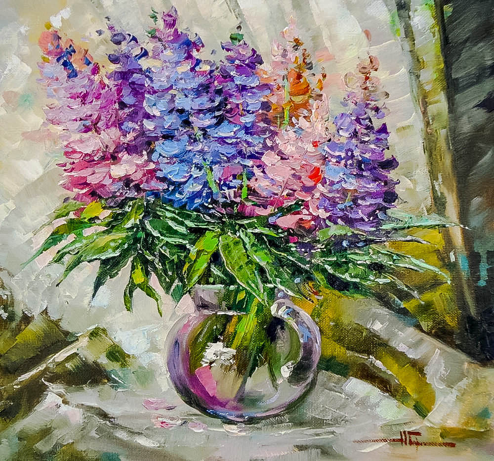 Lupin Vase. - flowers and gardens. - оригинал