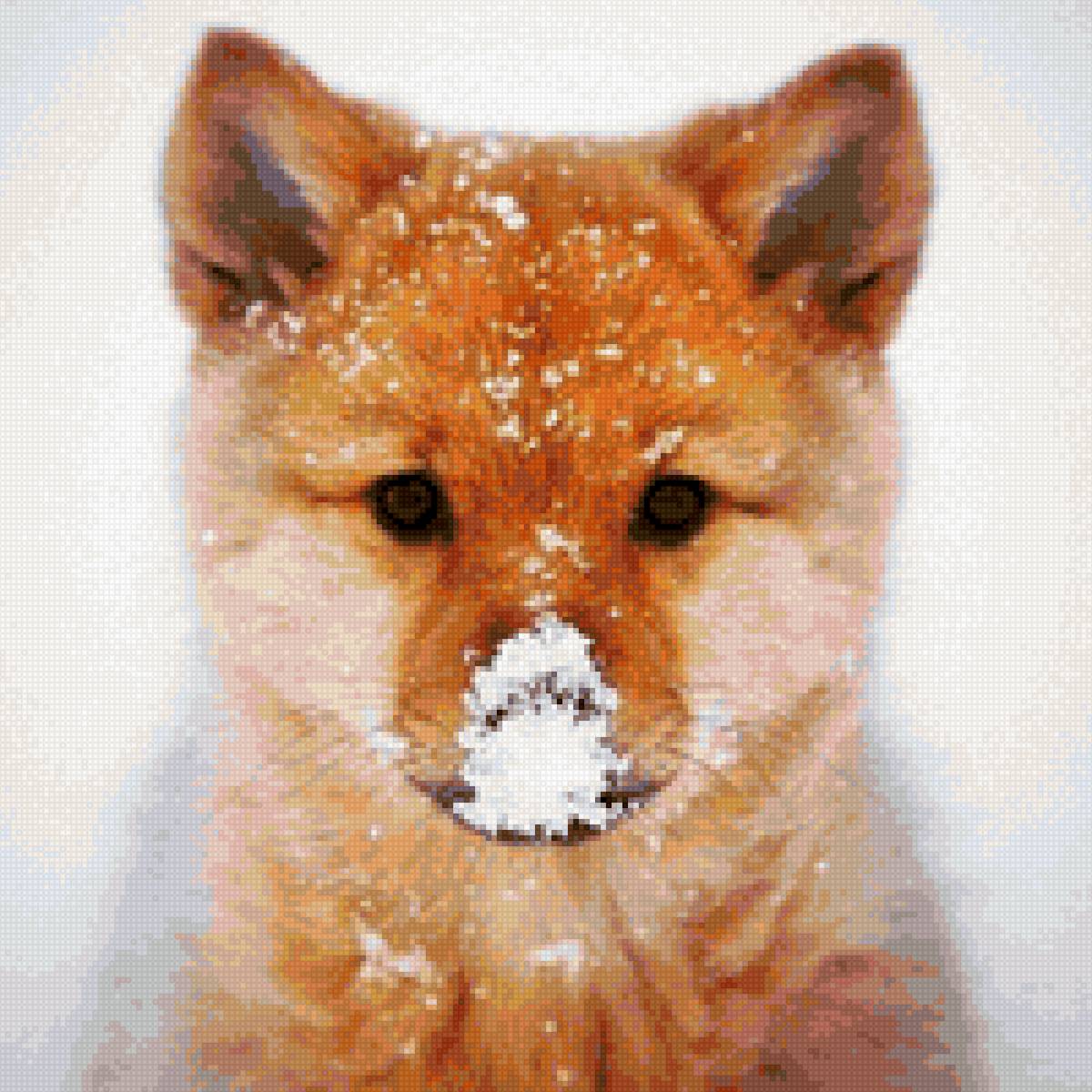 Лисенок - лисенок, зима - предпросмотр