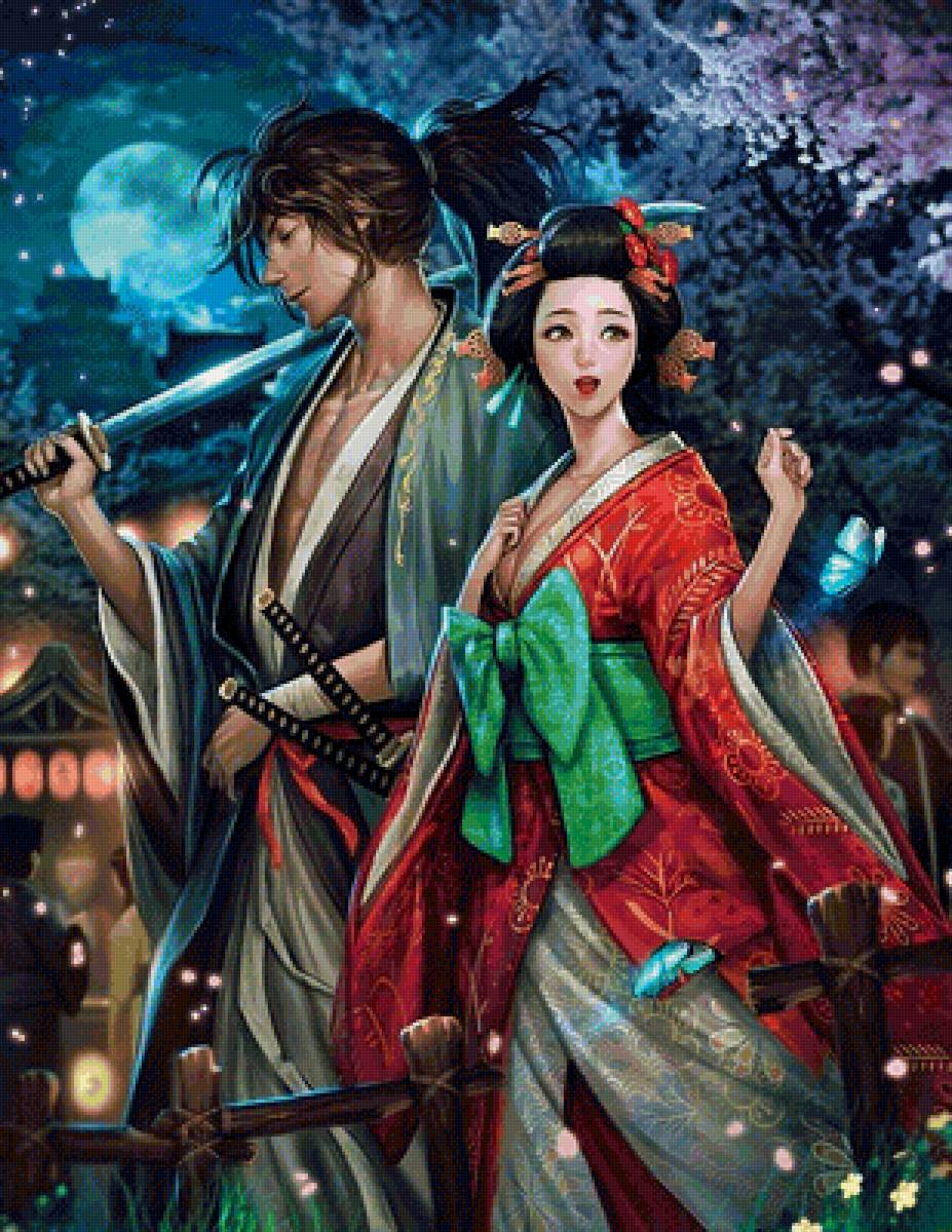 Пара - иллюстрация, сказка, фэнтези - предпросмотр