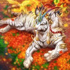 Схема вышивки «Волшебный тигр»