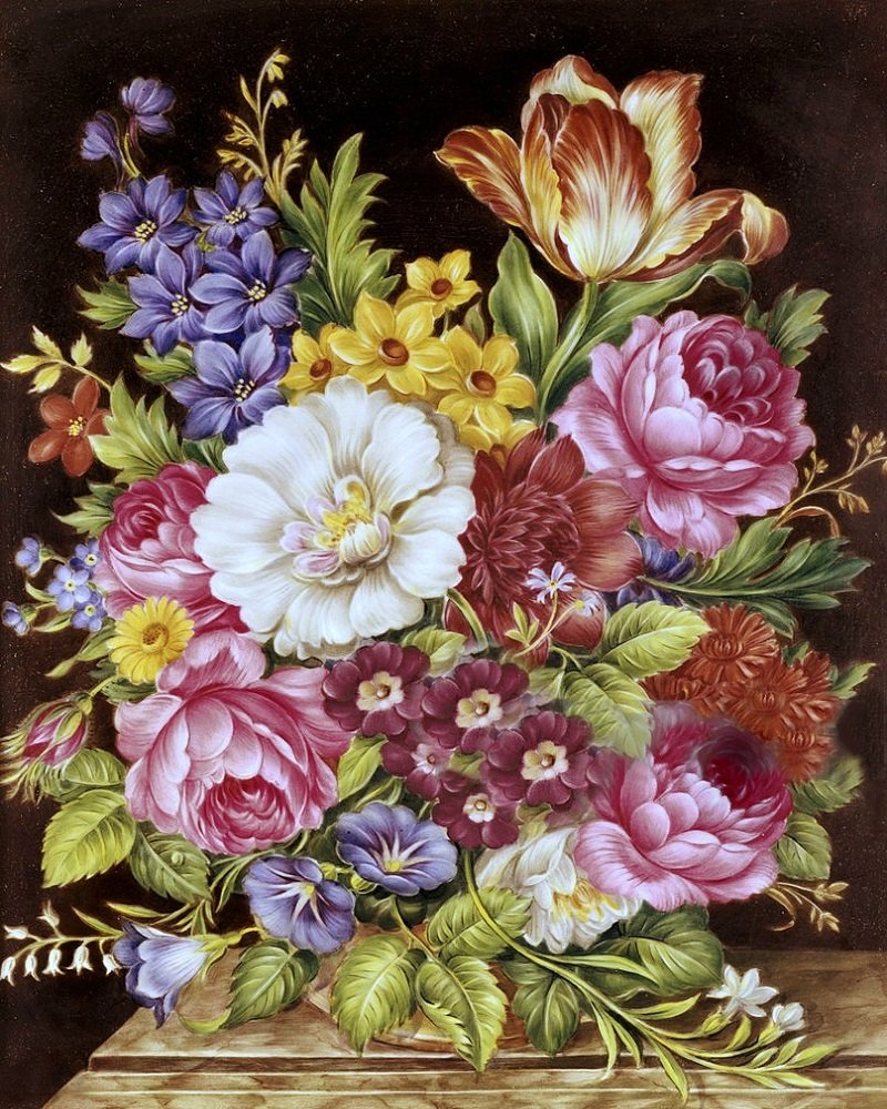 натюрморт - натюрморт, цветы, картина - оригинал
