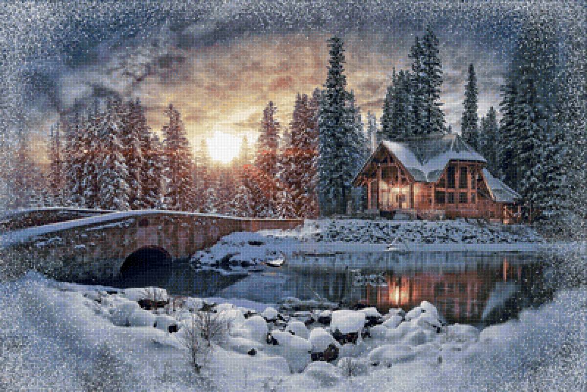 Зимняя сказка. Зимний новогодний пейзаж. Новогодние пейзажи на рабочий стол. Сказочный домик в зимнем лесу. Сказочный домик в лесу зимой.