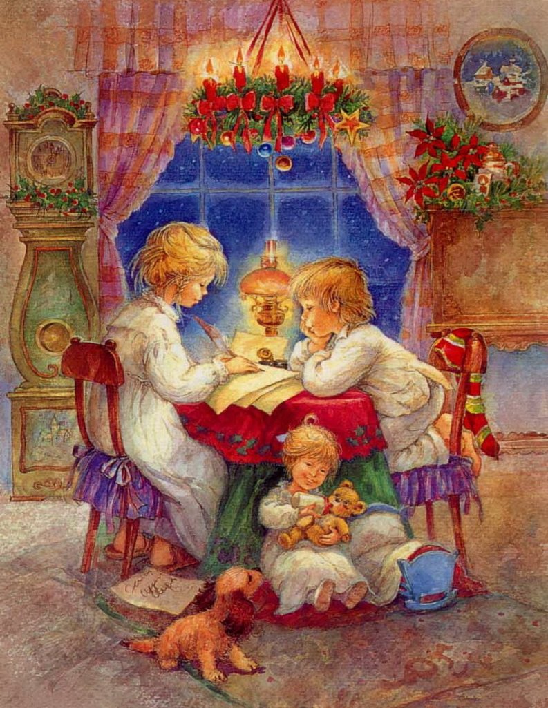Письмо Санта Клаусу - дети, новый год, рождество - оригинал