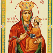 Оригинал схемы вышивки «Турковицкая икона Божьей Матери» (№2105458)