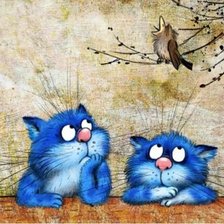 Схема вышивки «Коты»