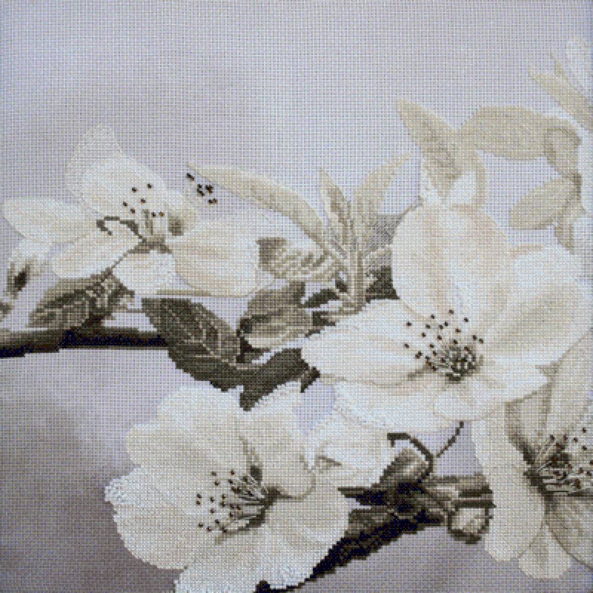 ЦВЕТУЩИЙ САД.НОВА СЛОБОДА.ТРИПТИХ-2 - диптих, парные картины, триптих - предпросмотр