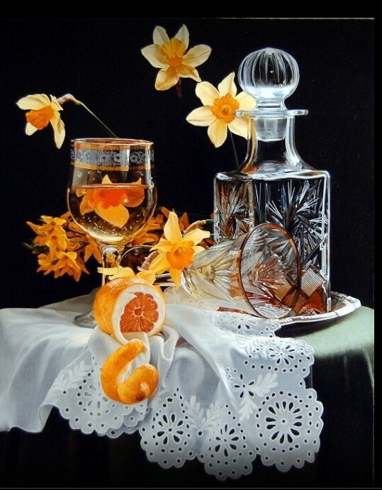 натюрморт - апельсины - оригинал