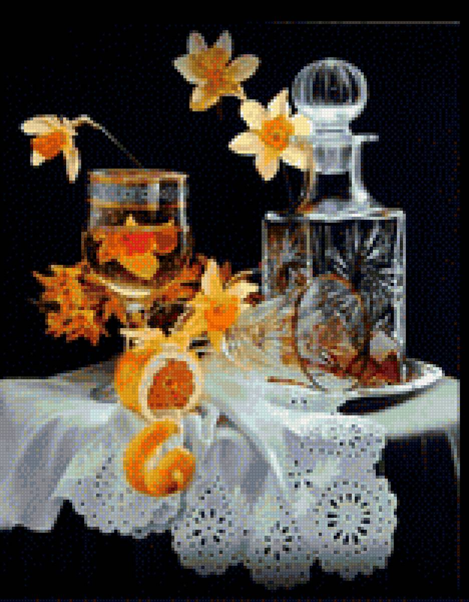 натюрморт - апельсины - предпросмотр