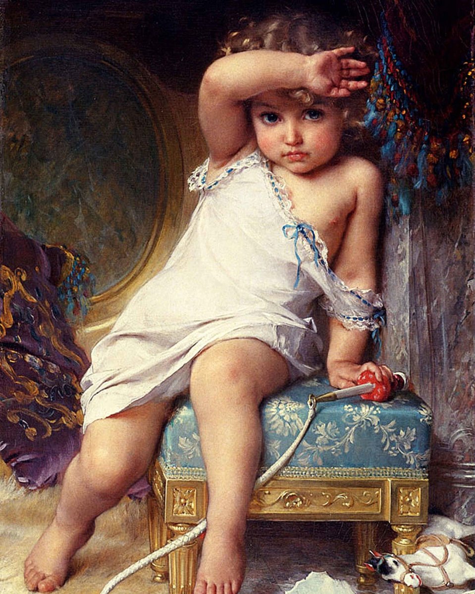 Малыш. Эмиль Мунье - мальчик, малыш, портрет, живопись, 19 век - оригинал