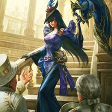 Оригинал схемы вышивки «воительница» (№2107848)