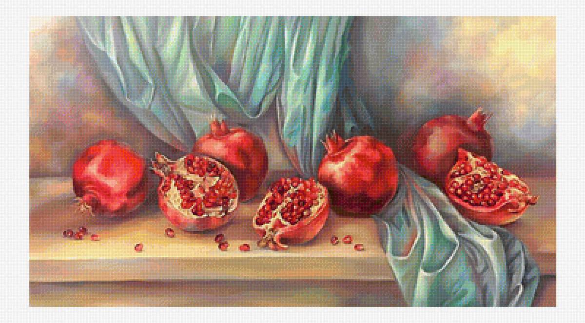 Натюрморт. - живопись., фрукты, натюрморт - предпросмотр