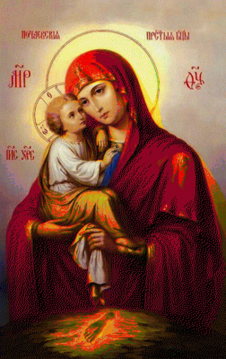 Богородица - богородица, почаевская, икона - предпросмотр
