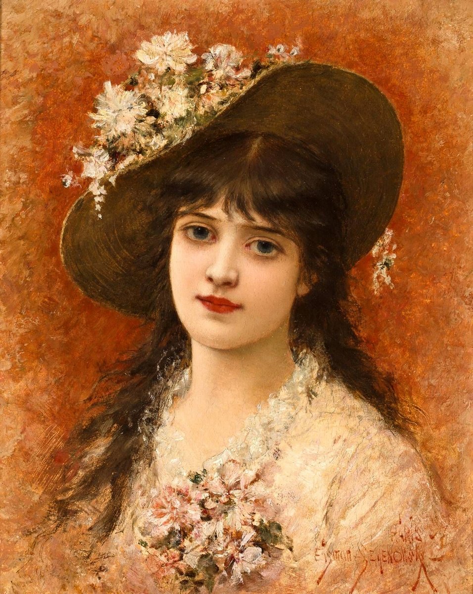 Портрет девушки. Эмиль Эйсман-Семеновский - портрет, 19 век, живопись, девушка - оригинал