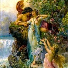 Схема вышивки «На озере»