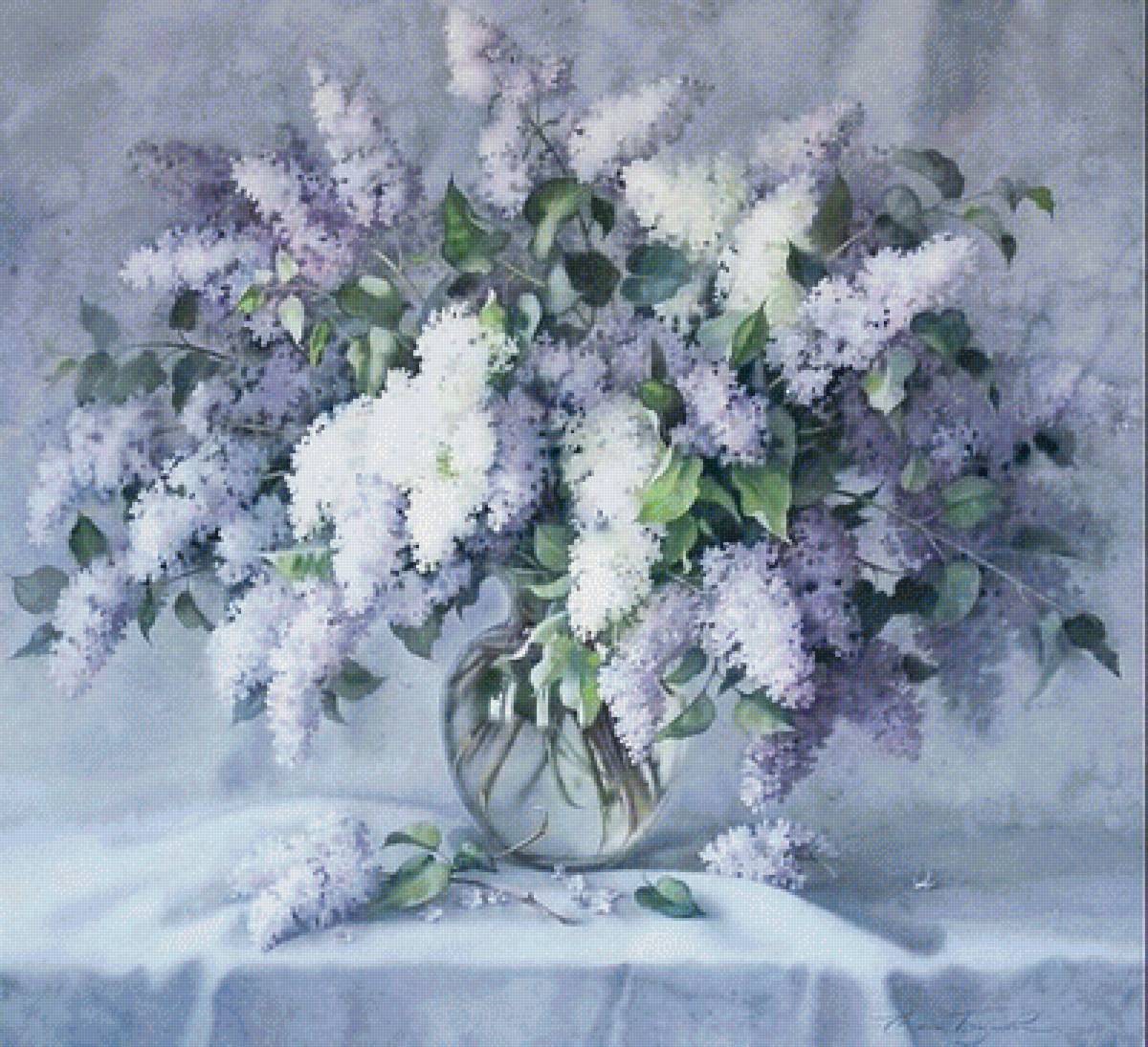 Сирень в вазе - ваза, сирень, весна - предпросмотр