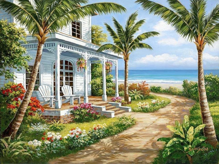 Дом у моря - лето, дом, море - оригинал