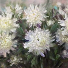 Схема вышивки «Хризантемы»