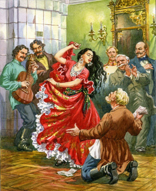 КУТЕЖИ С ЦЫГАНАМИ - картины, люди - оригинал