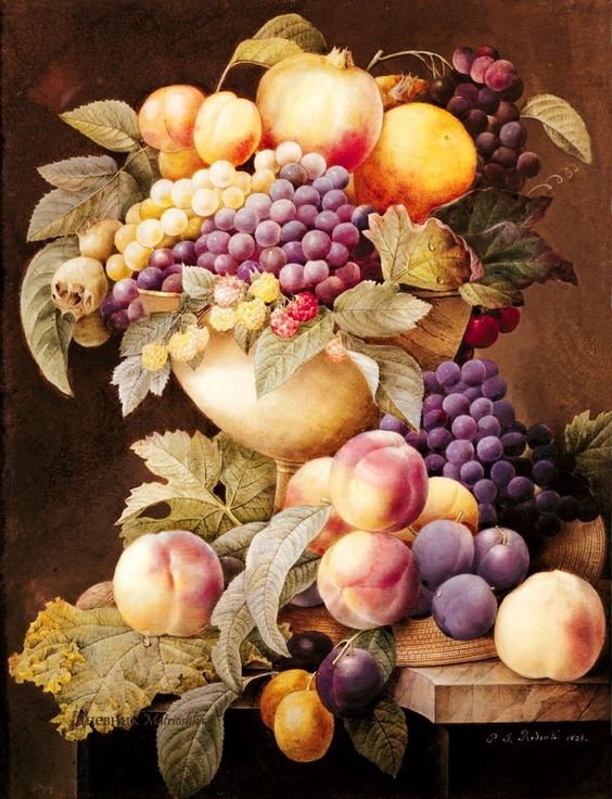 ФРУКТЫ.Pierre-Joseph Redouté - фрукты, натюрморт - оригинал