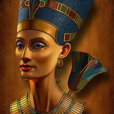 Оригинал схемы вышивки «Нефертити» (№2111273)