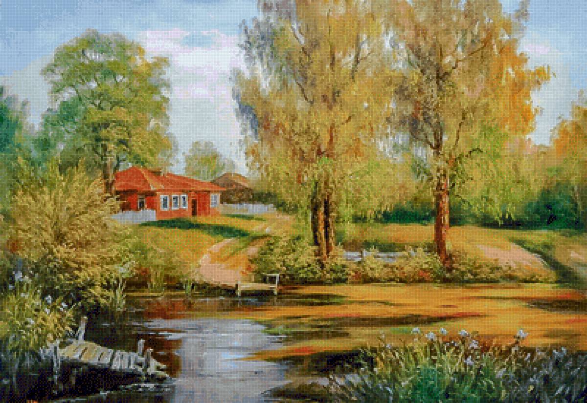 In the Pond. - mikhail satarov paintings.scenarys. - предпросмотр