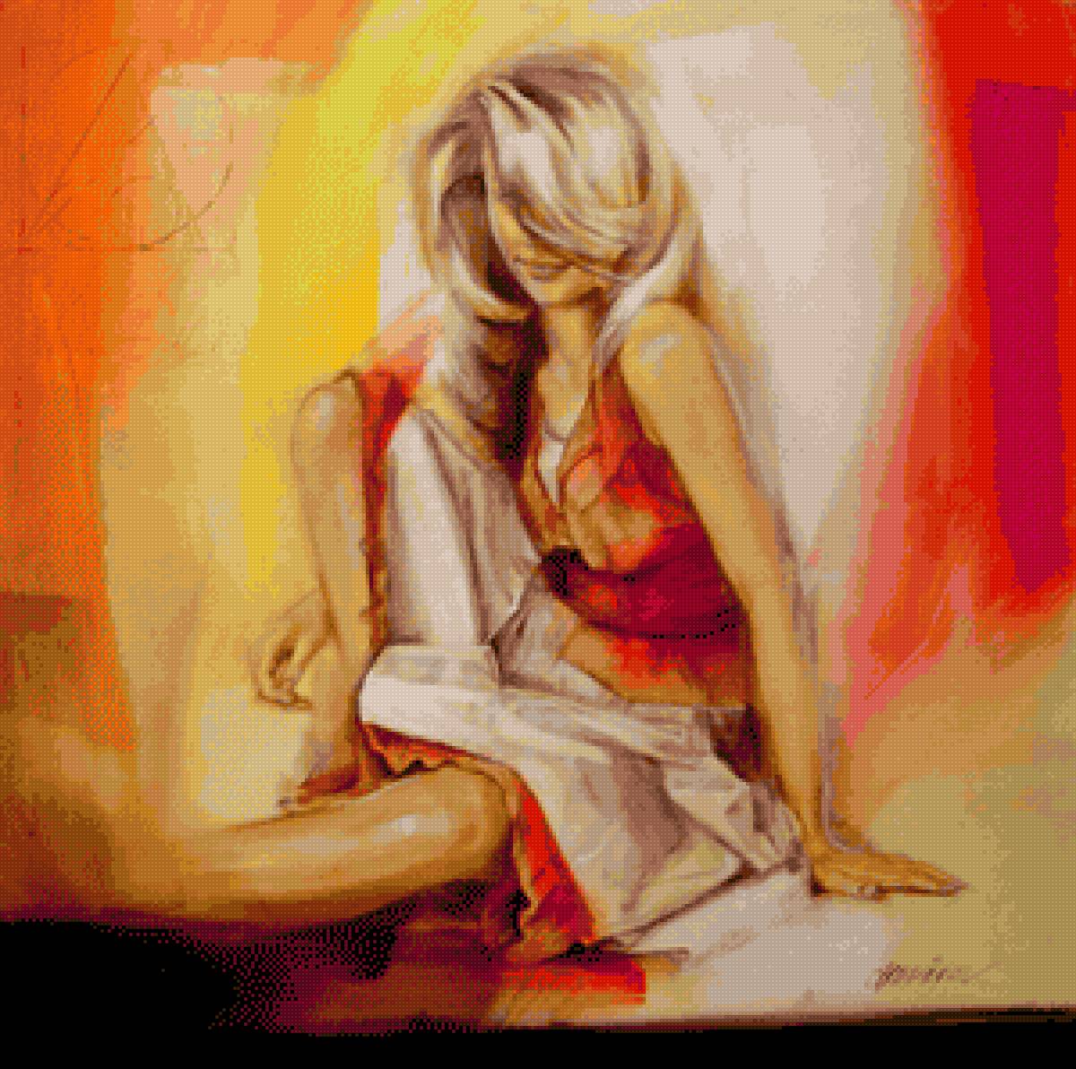 ДЕВУШКА - девушка, акварель - предпросмотр