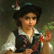 Схема вышивки «Мальчик. Эмиль Мунье»