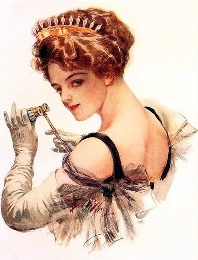 Портрет дамы. Харрисон Фишер - 19 век, портрет, женщина, дама, живопись, девушка - оригинал
