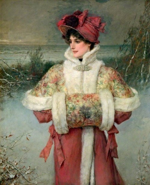 Портрет дамы. Чарльз Эдвард Перуджини - живопись, дама, женщина, портрет, девушка, 19 век - оригинал