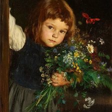 Девочка с цветами. Marie Wunsch