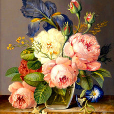 Схема вышивки «Винтажный букет»