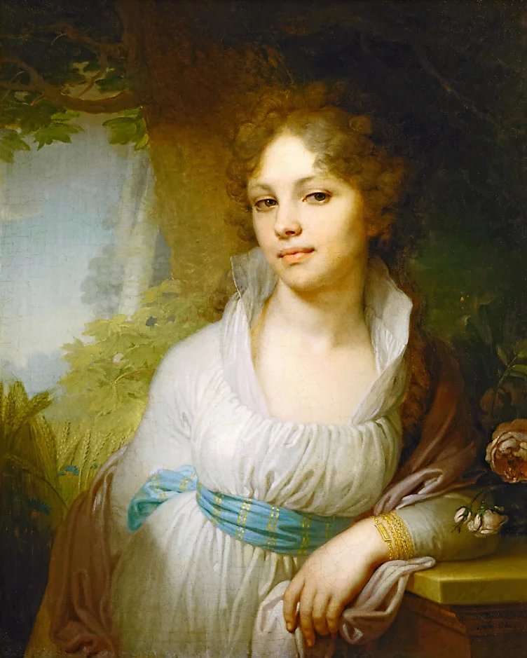 Портрет Лопухиной. Боровиковский - живопись, девушка, 19 век, портрет - оригинал