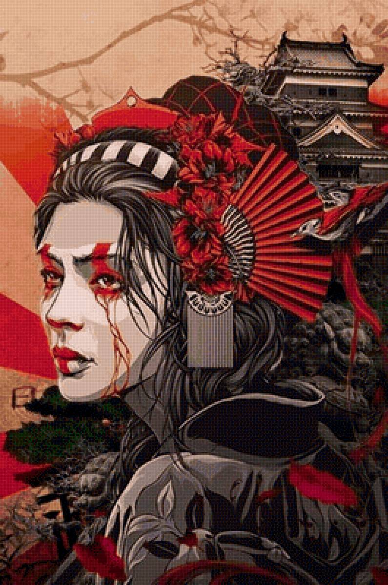 Turning Japanese (SGTROCK117 on DeviantArt) - япония, арт, девушка - предпросмотр