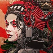 Схема вышивки «Turning Japanese (SGTROCK117 on DeviantArt)»