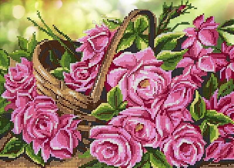 розочки в корзине - розы - оригинал