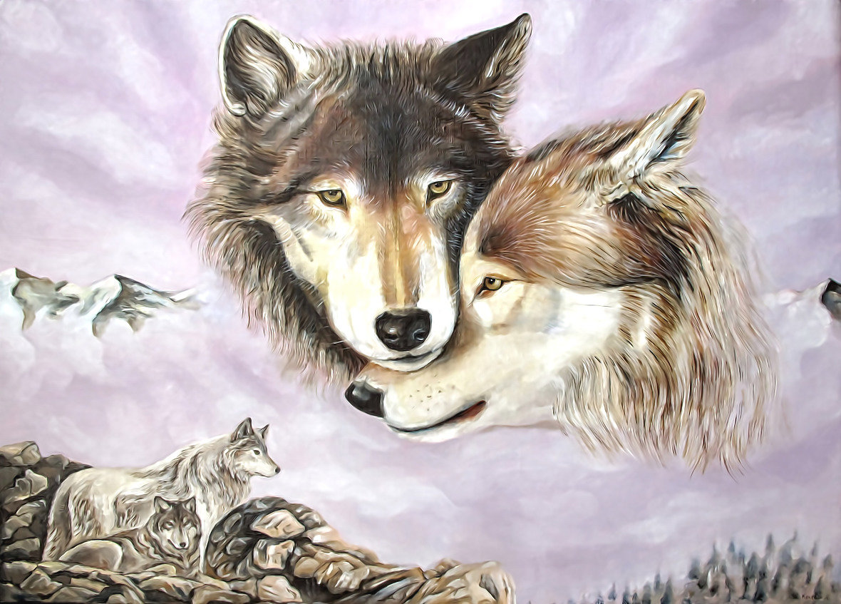 Волки - волки, животные - оригинал