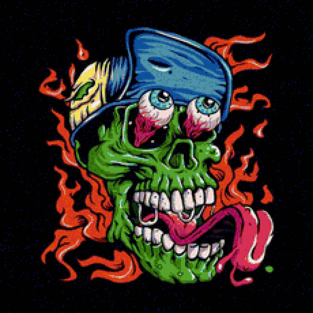 лицо - череп - предпросмотр